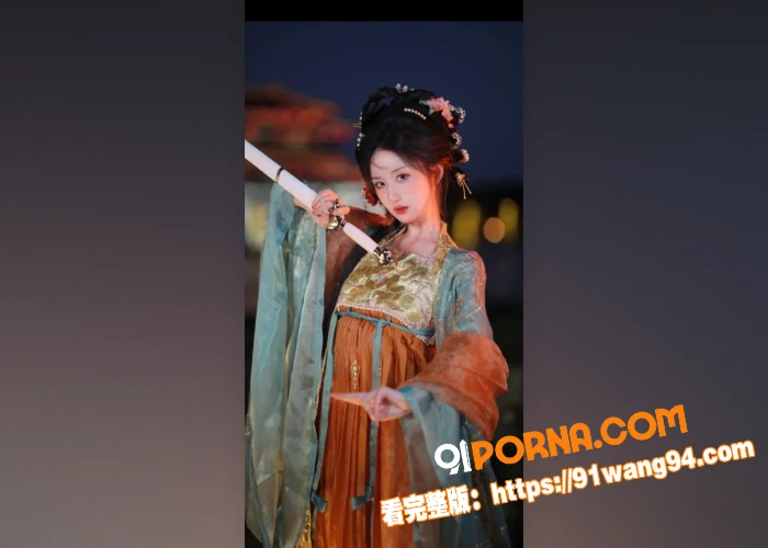 百万粉丝网红清纯汉服模特...（4）