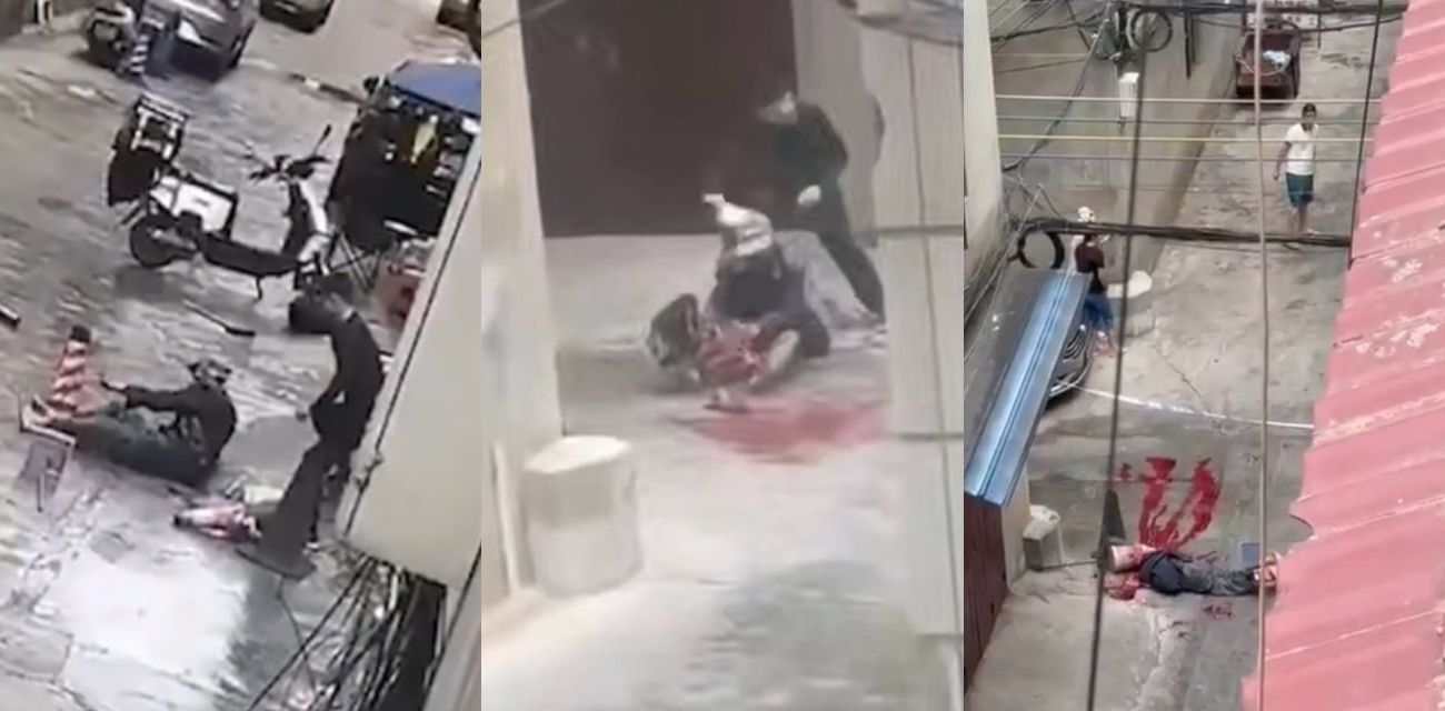 云南玉溪红塔区东风广场 突发持刀砍人事件 现场视频曝光 胆小瓜友慎点！